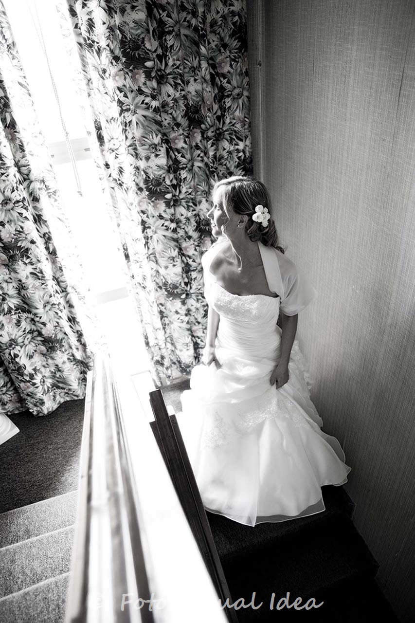 Ritratto di sposa in reportage di matrimonio